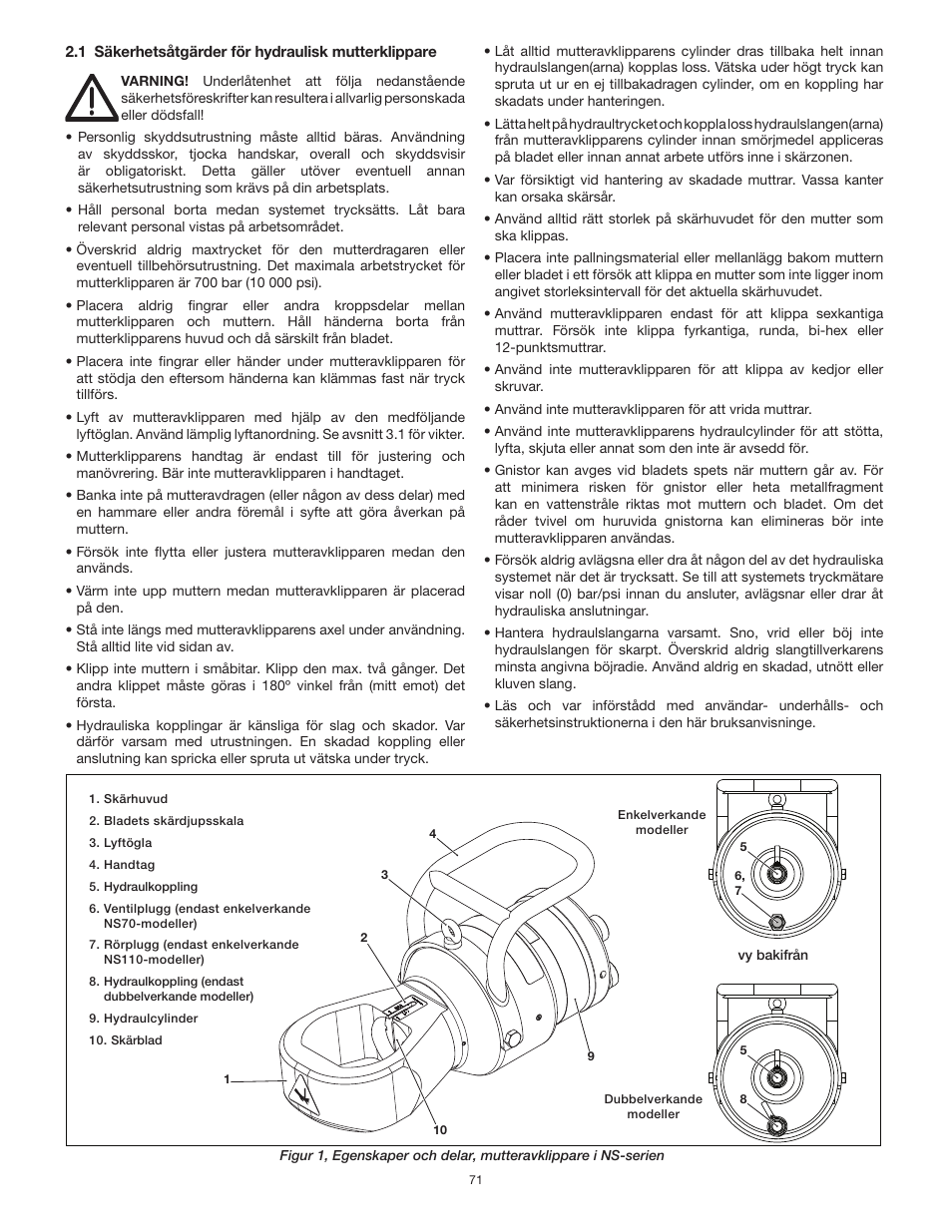 Enerpac NS-Series User Manual | Page 71 / 92