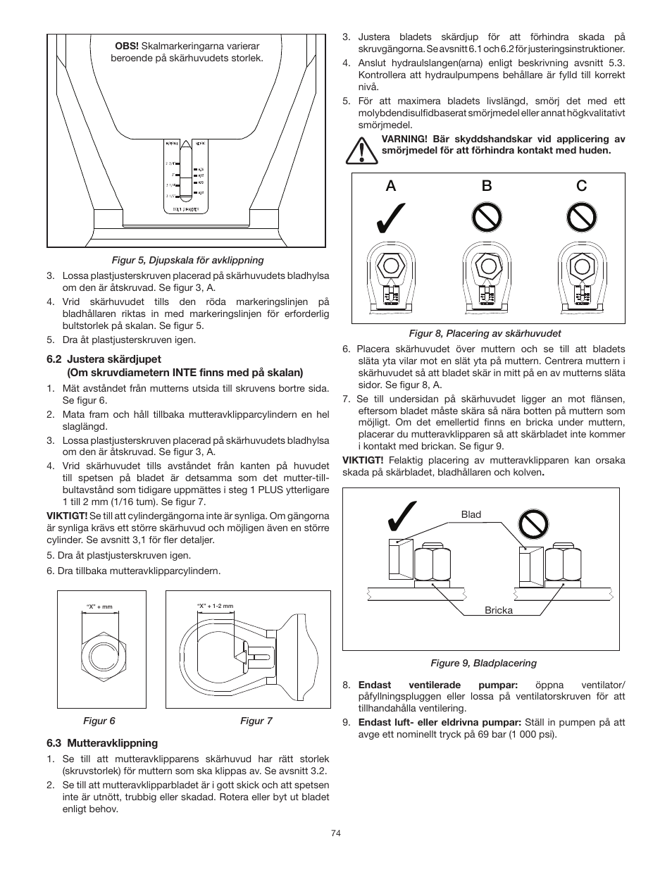 Ab c | Enerpac NS-Series User Manual | Page 74 / 92