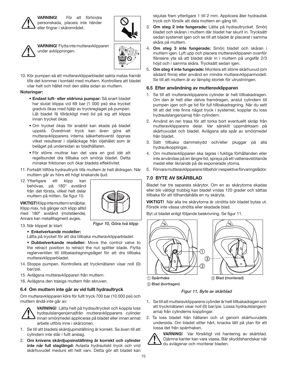 Enerpac NS-Series User Manual | Page 75 / 92