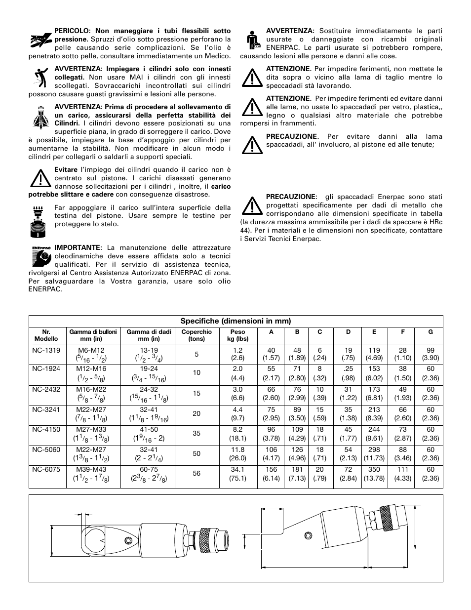 Enerpac NC-Series User Manual | Page 13 / 39