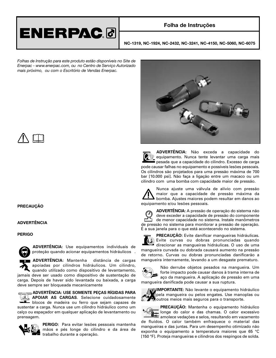 Enerpac NC-Series User Manual | Page 21 / 39