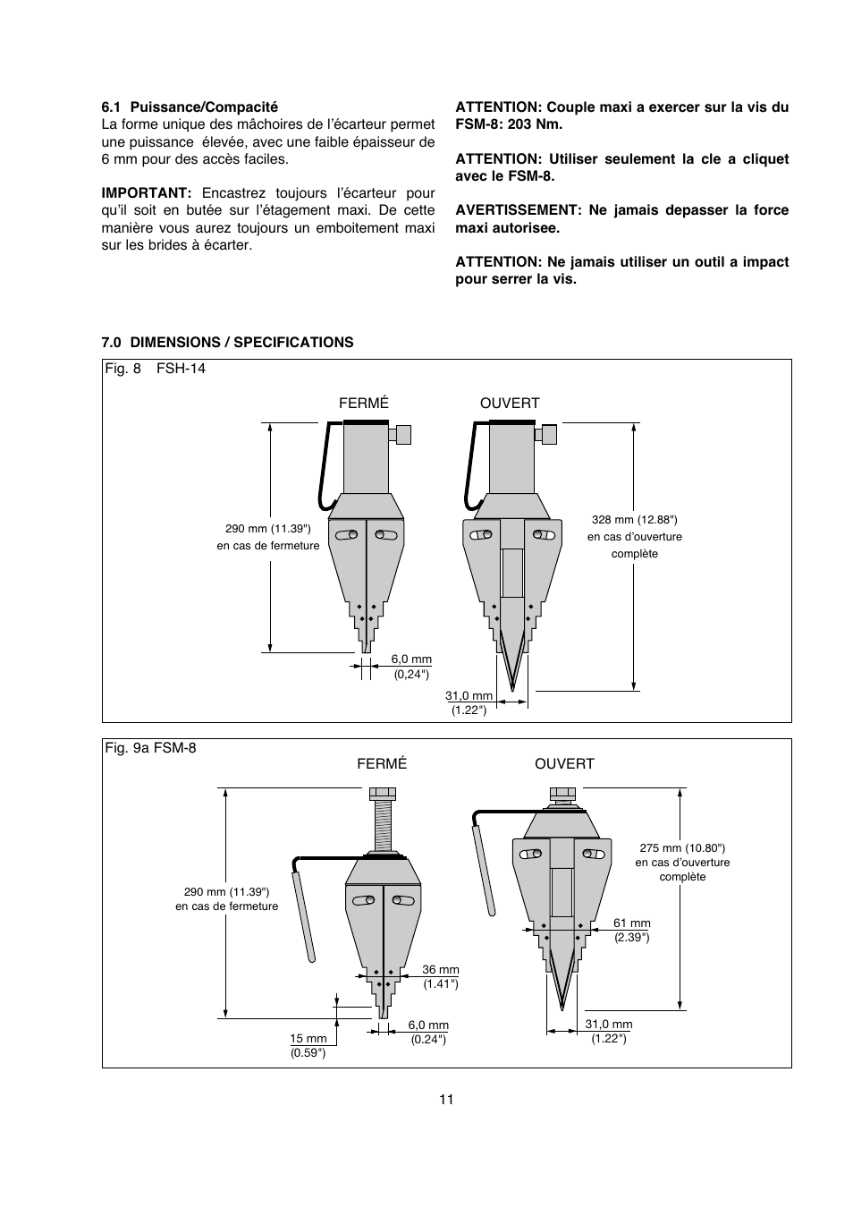 Enerpac FSM-Series User Manual | Page 11 / 56