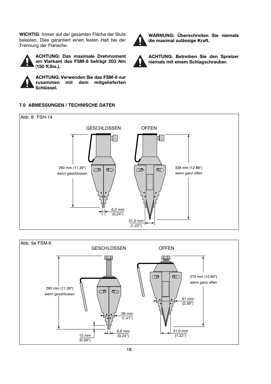 Enerpac FSM-Series User Manual | Page 18 / 56