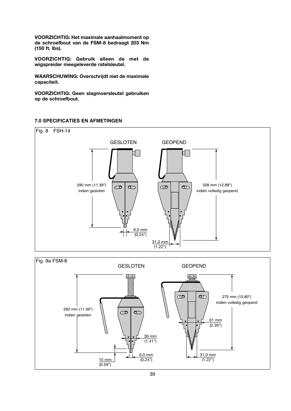 Enerpac FSM-Series User Manual | Page 39 / 56