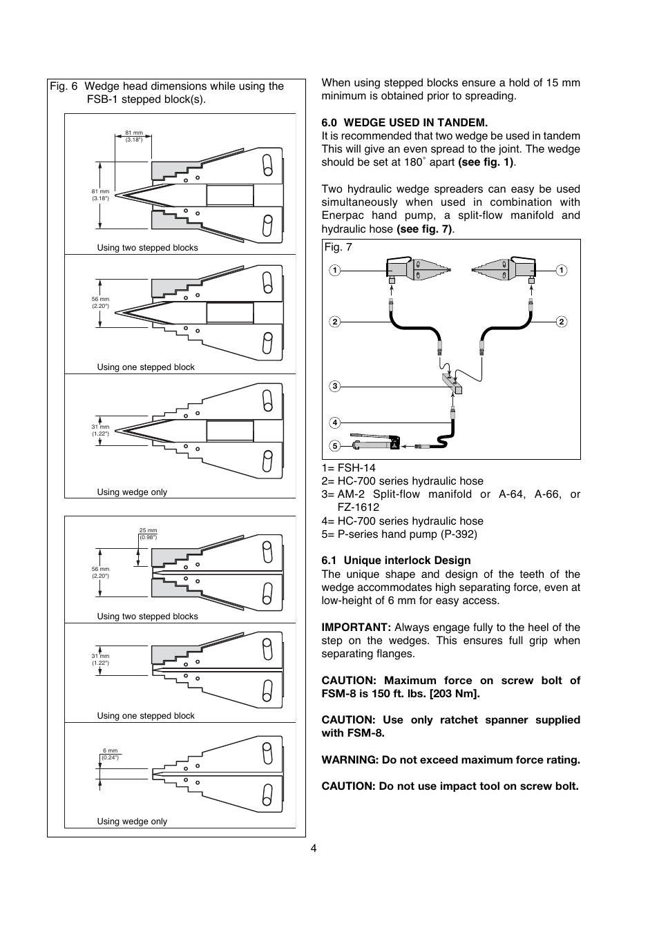 Enerpac FSM-Series User Manual | Page 4 / 56