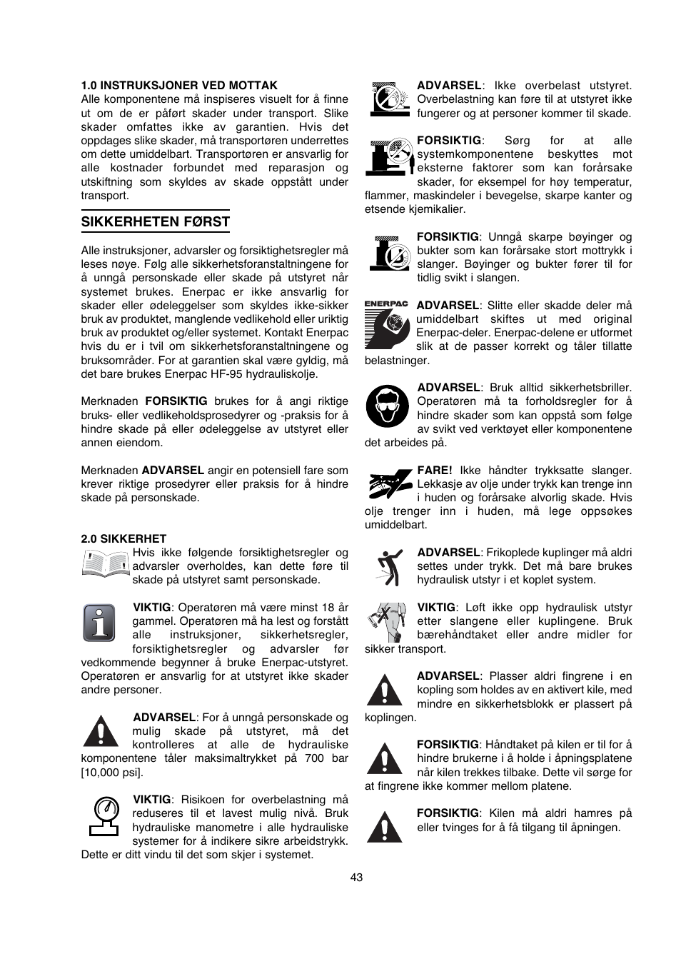 Enerpac FSM-Series User Manual | Page 43 / 56