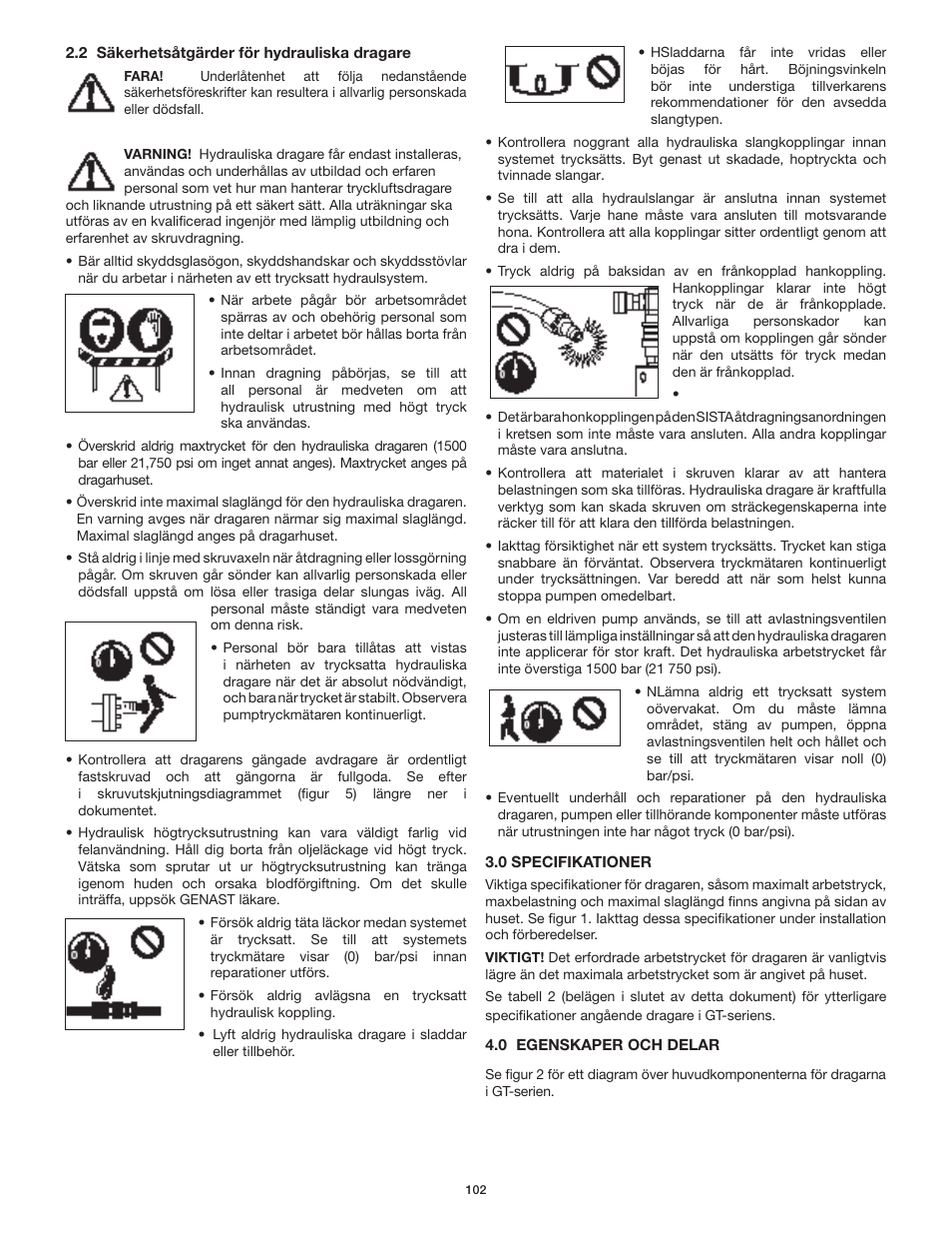 Enerpac GT-Series User Manual | Page 102 / 134