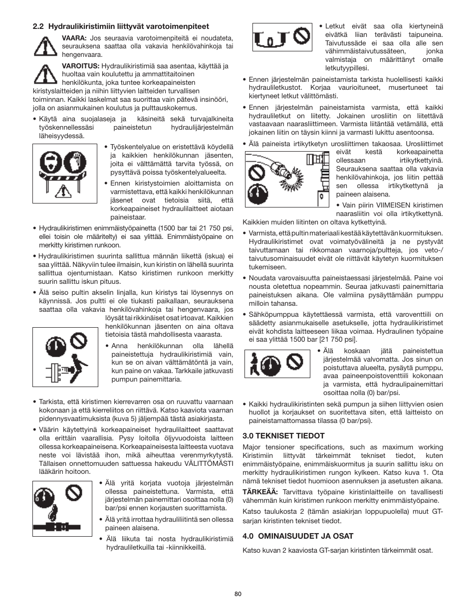 Enerpac GT-Series User Manual | Page 80 / 134