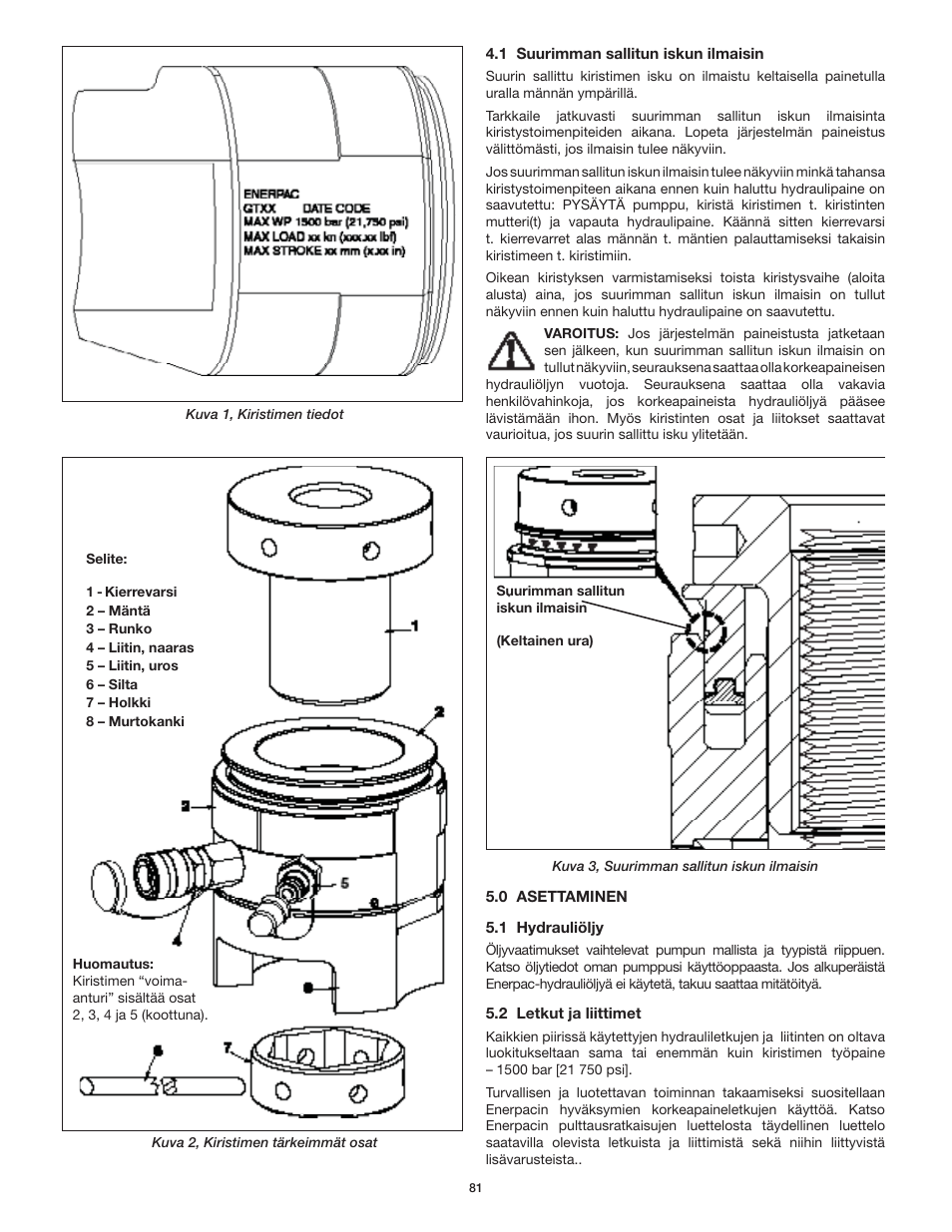 Enerpac GT-Series User Manual | Page 81 / 134