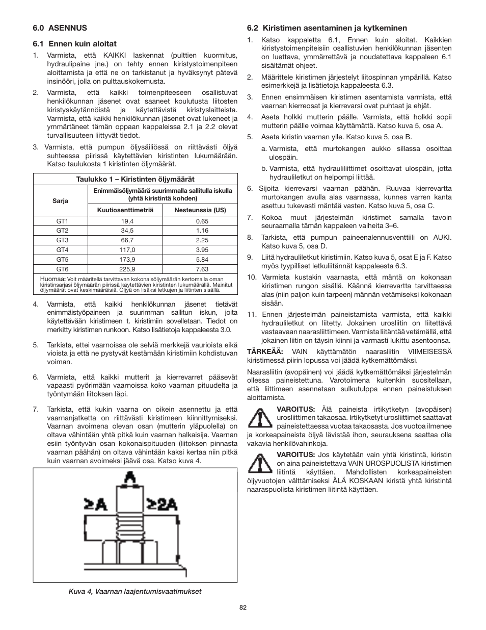 Enerpac GT-Series User Manual | Page 82 / 134