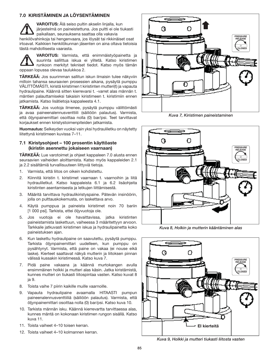 Enerpac GT-Series User Manual | Page 85 / 134