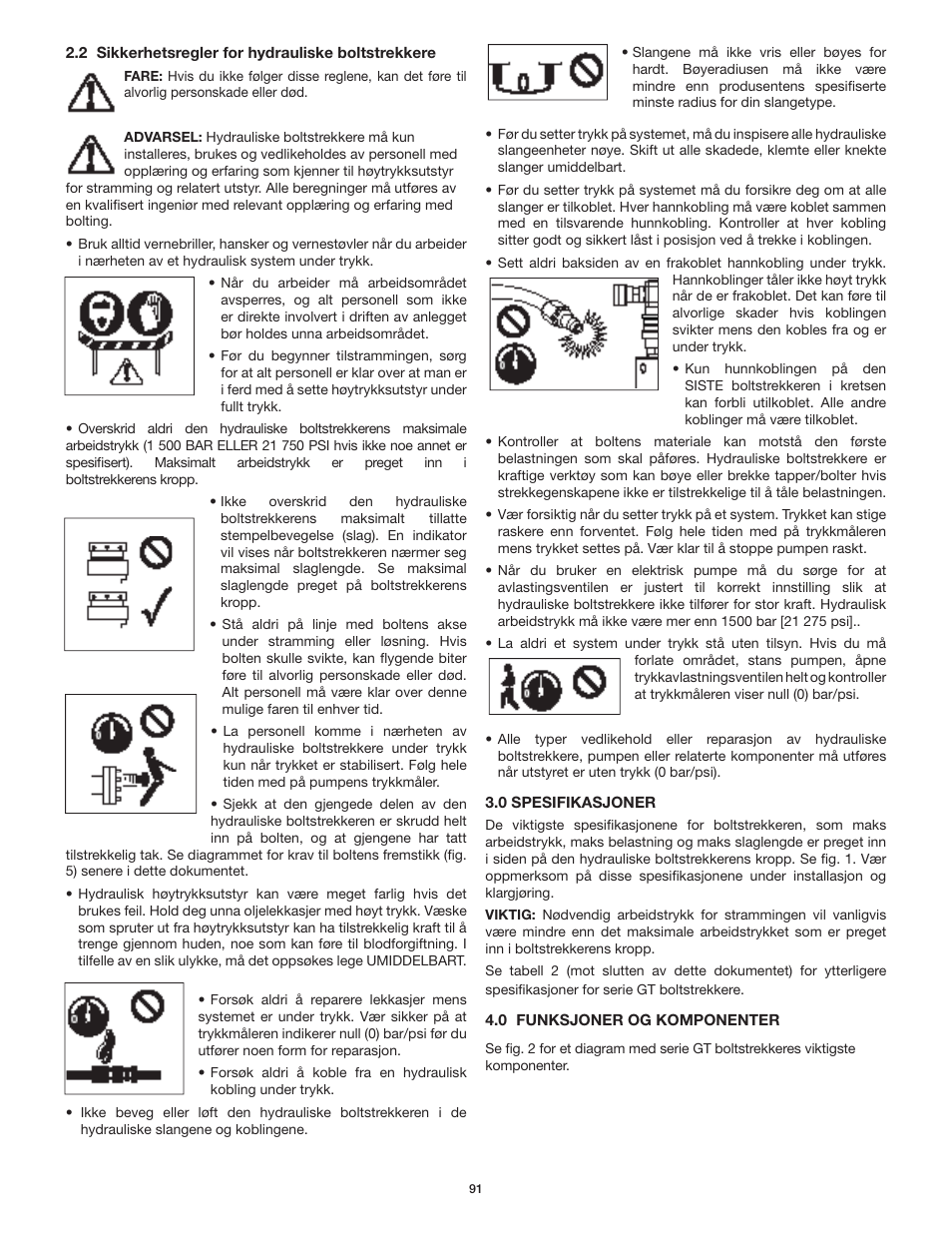 Enerpac GT-Series User Manual | Page 91 / 134