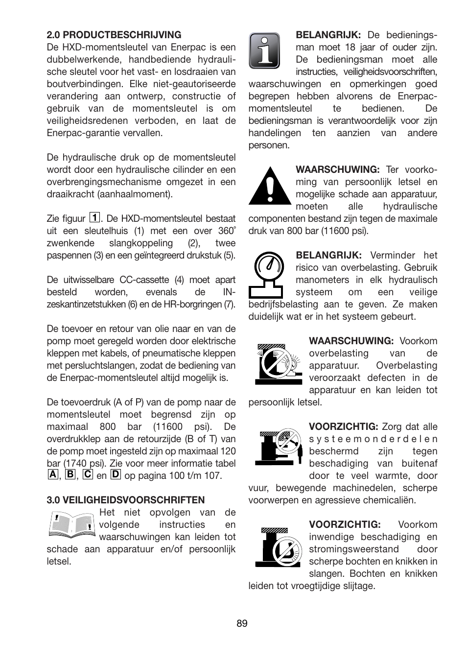 Enerpac HXD-Series User Manual | Page 89 / 172