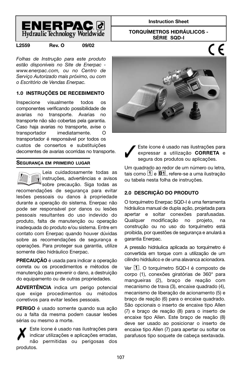 Enerpac SQD-Series User Manual | Page 107 / 140