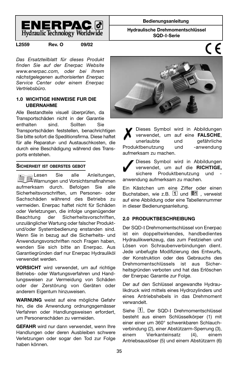 Enerpac SQD-Series User Manual | Page 35 / 140