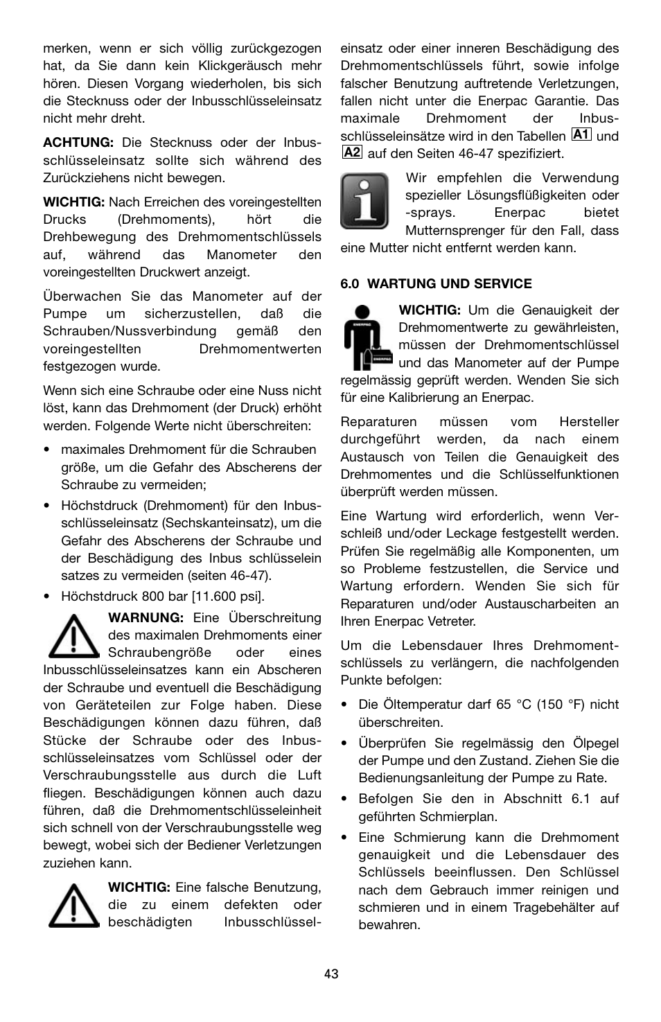 Enerpac SQD-Series User Manual | Page 43 / 140