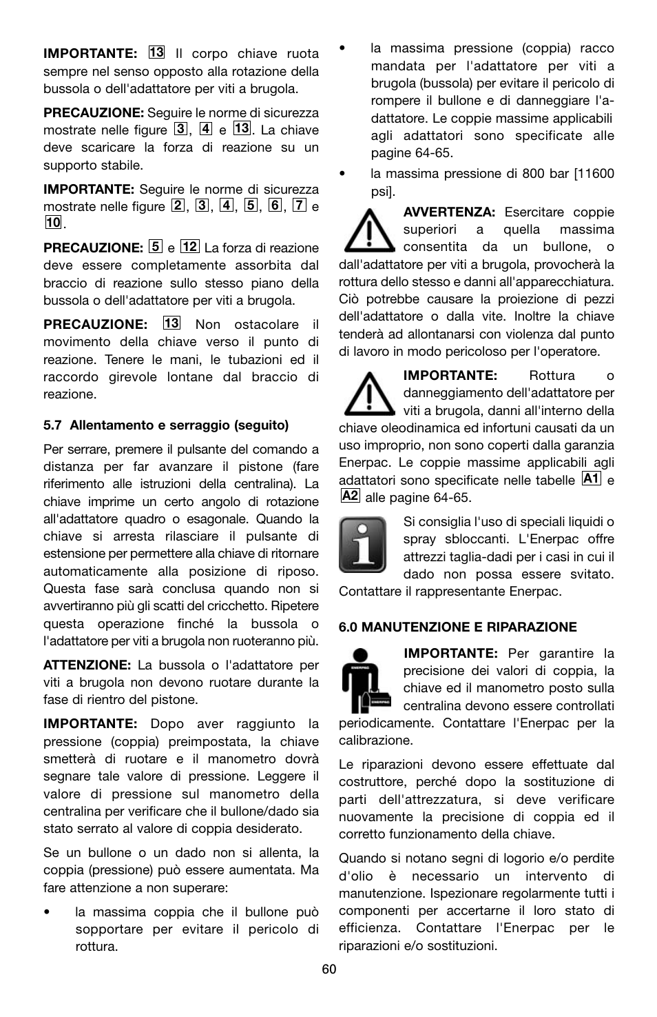 Enerpac SQD-Series User Manual | Page 60 / 140