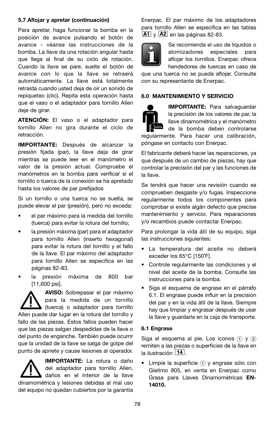 Enerpac SQD-Series User Manual | Page 78 / 140