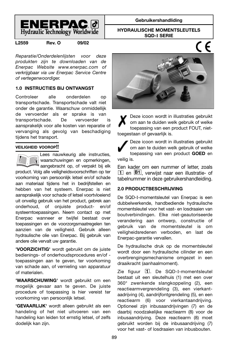 Enerpac SQD-Series User Manual | Page 89 / 140