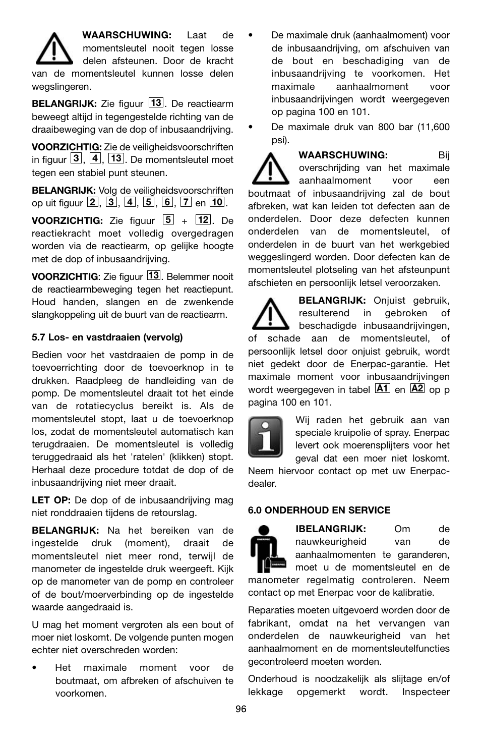 Enerpac SQD-Series User Manual | Page 96 / 140