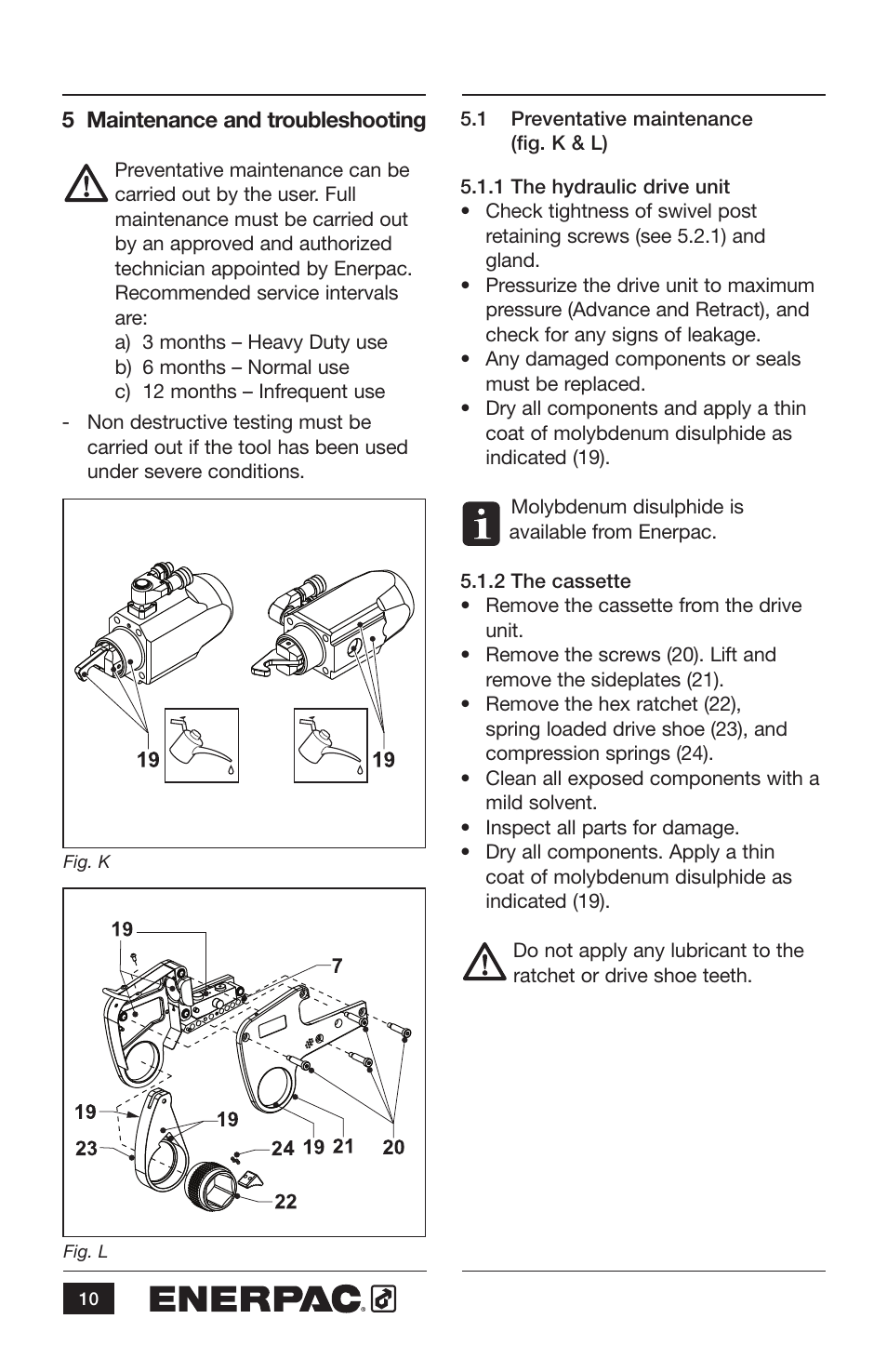 Enerpac W35000 User Manual | Page 10 / 28