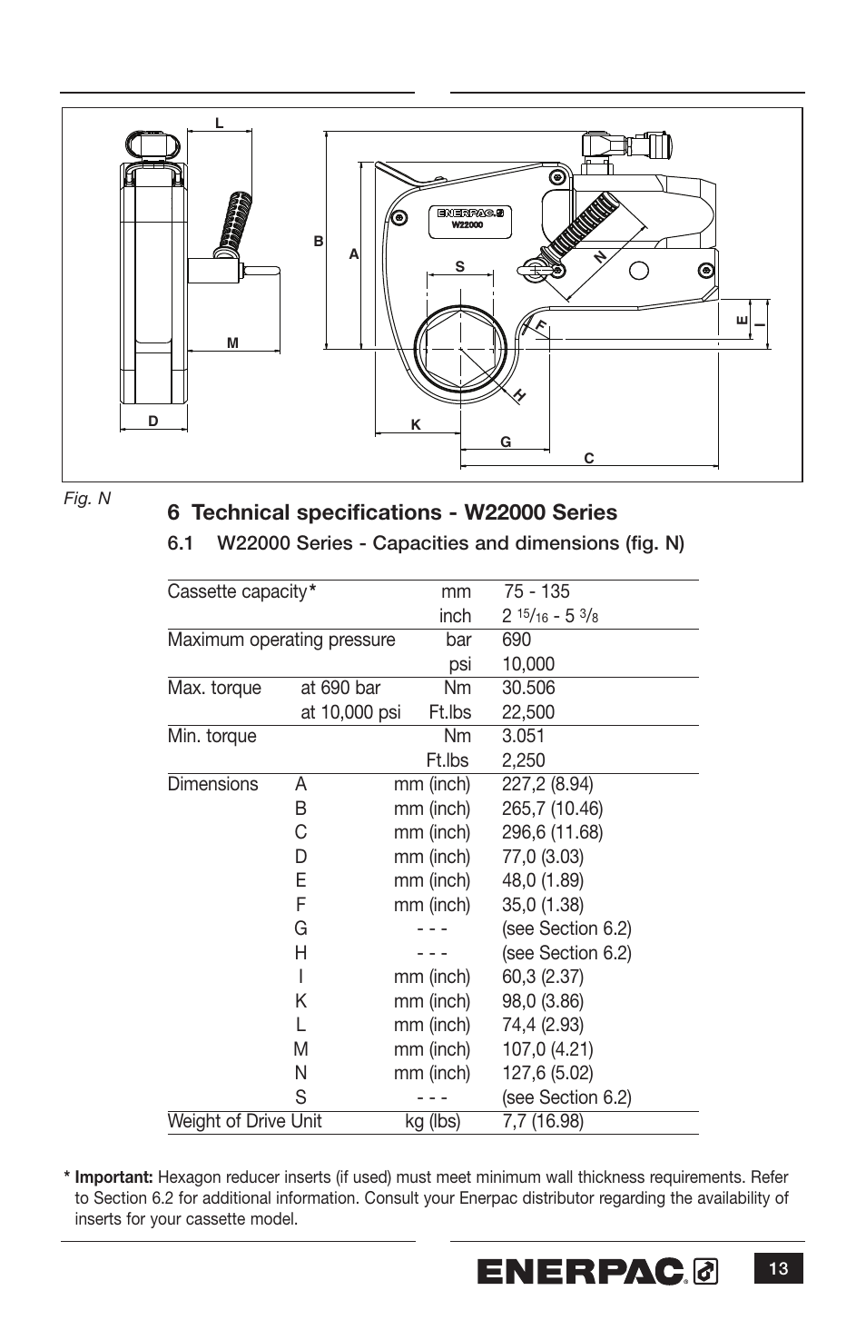 Enerpac W35000 User Manual | Page 13 / 28