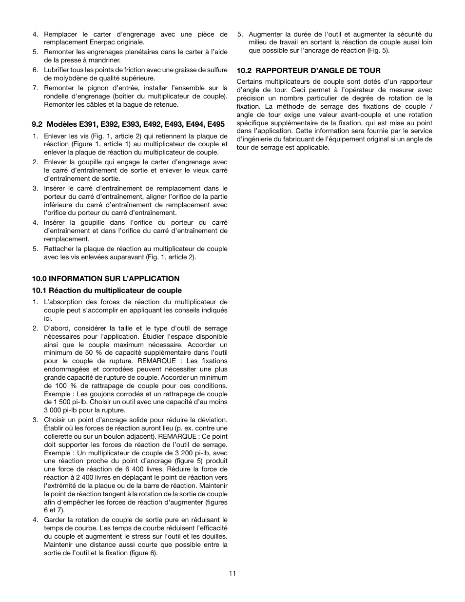 Enerpac E-Series User Manual | Page 11 / 70