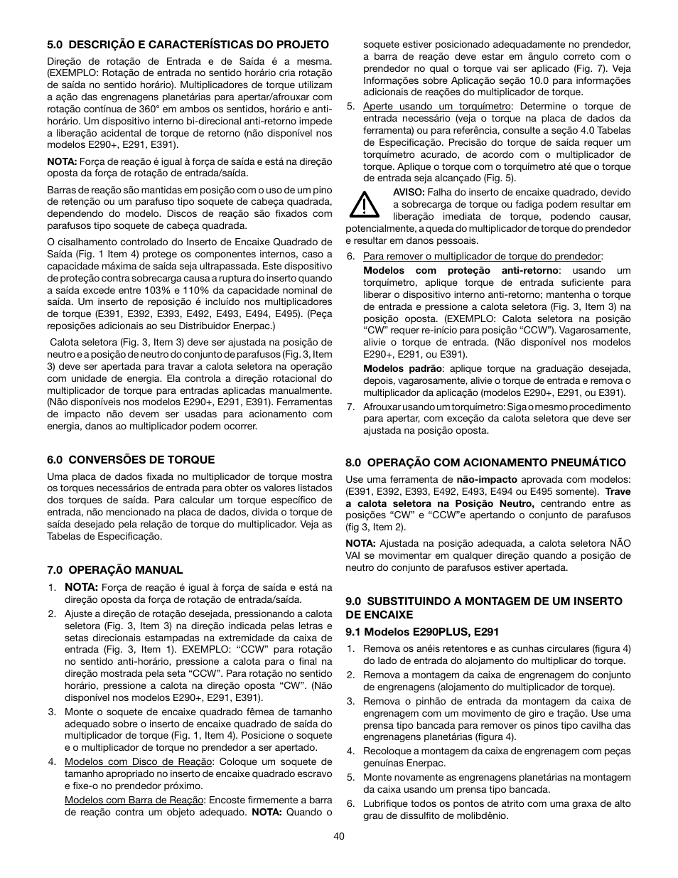 Enerpac E-Series User Manual | Page 40 / 70