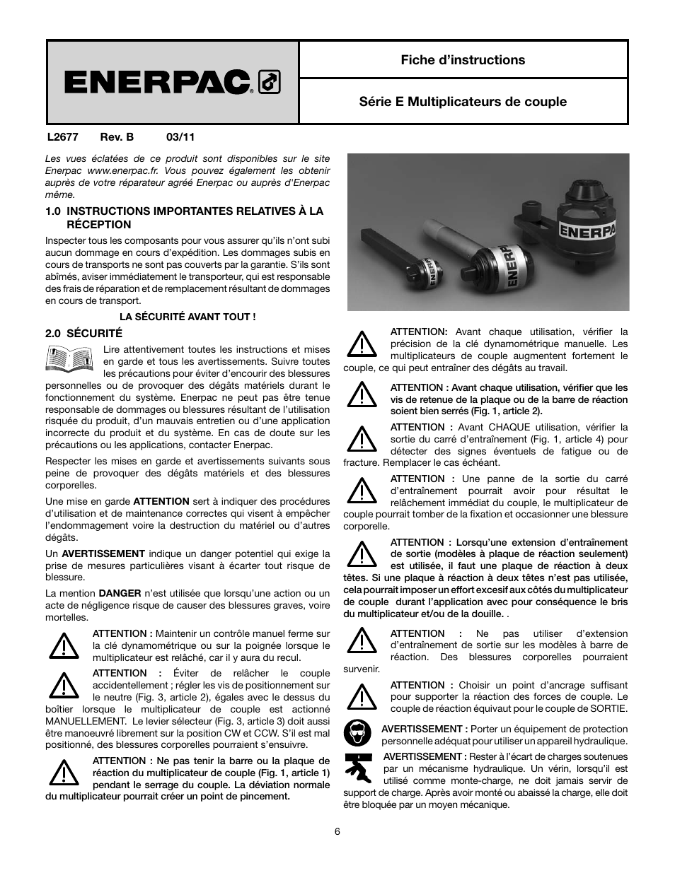 Enerpac E-Series User Manual | Page 6 / 70