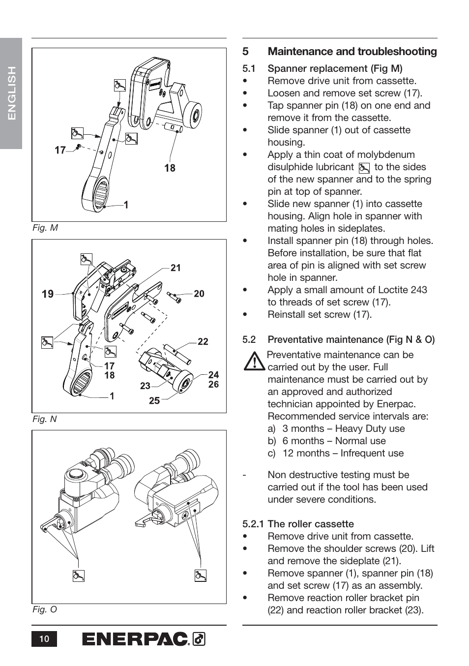 Enerpac WCR-Series User Manual | Page 10 / 20