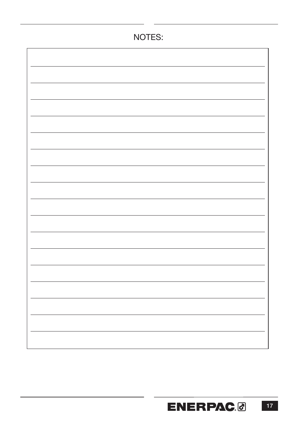 Enerpac WCR-Series User Manual | Page 17 / 20