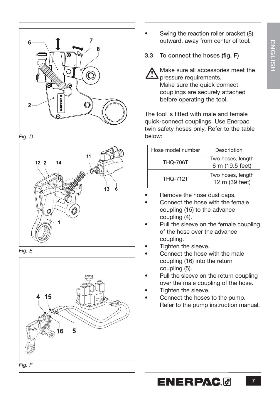 Enerpac WCR-Series User Manual | Page 7 / 20