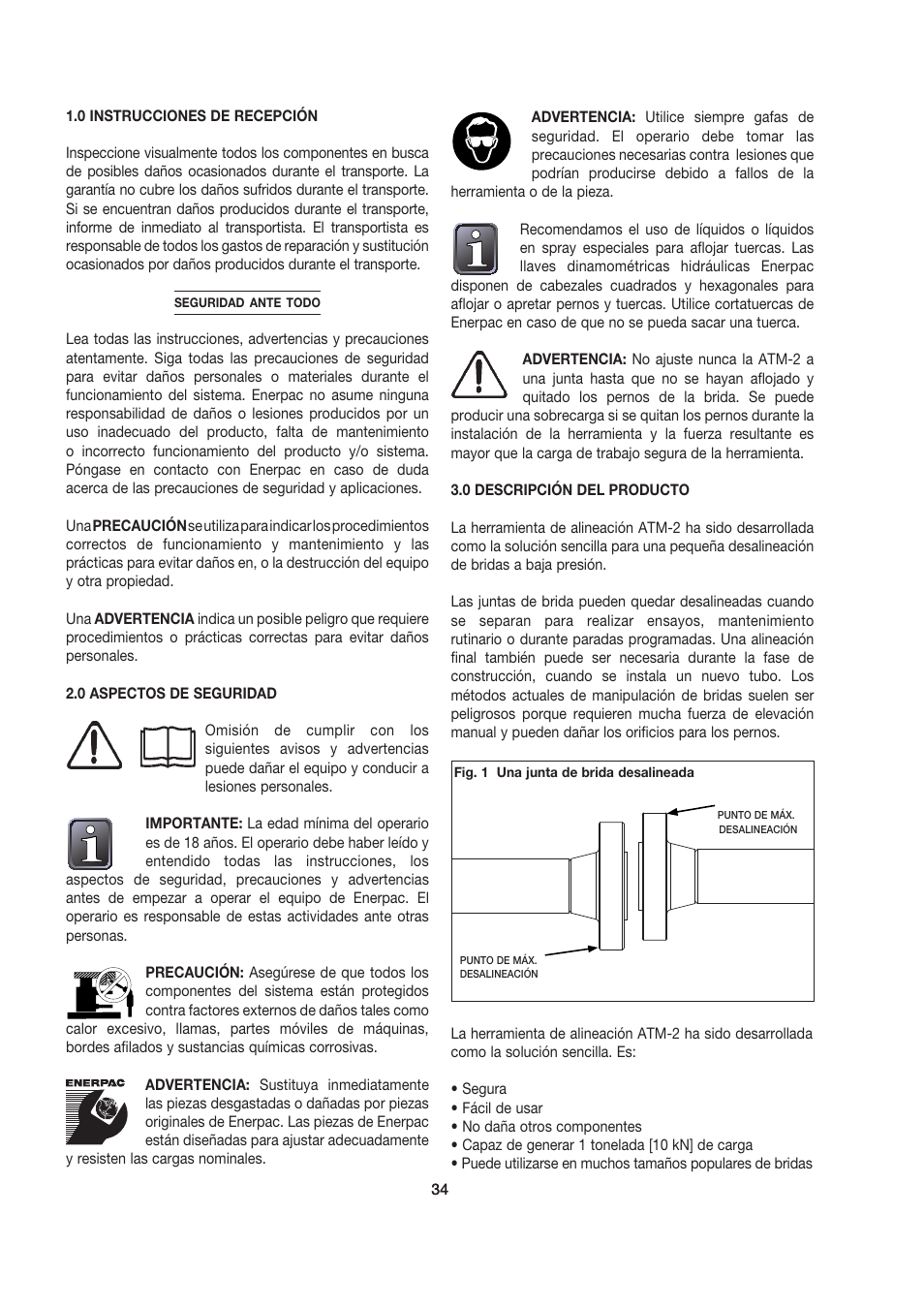 Enerpac ATM-2 User Manual | Page 34 / 92