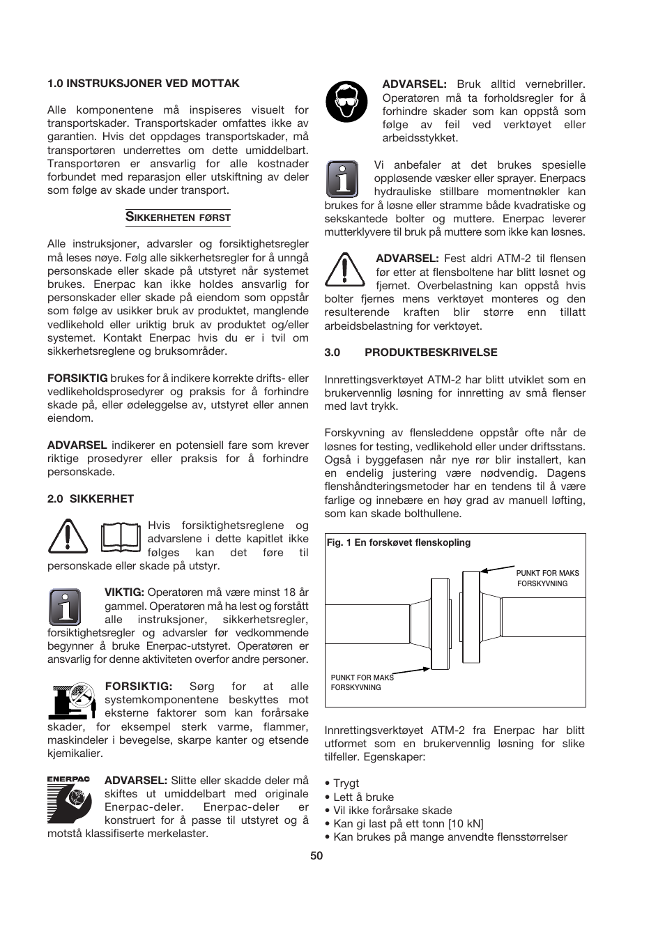 Enerpac ATM-2 User Manual | Page 50 / 92