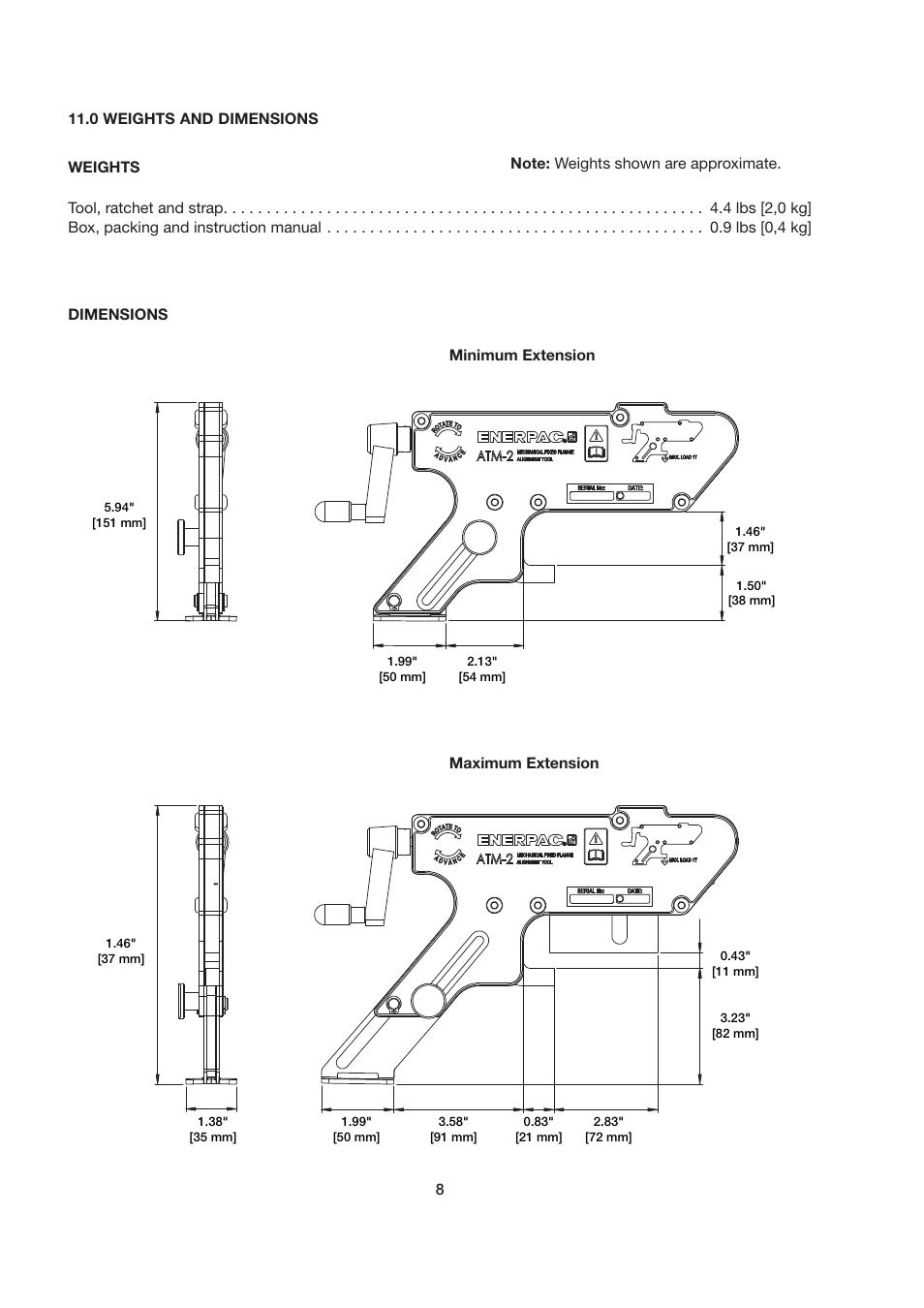 Enerpac ATM-2 User Manual | Page 8 / 92