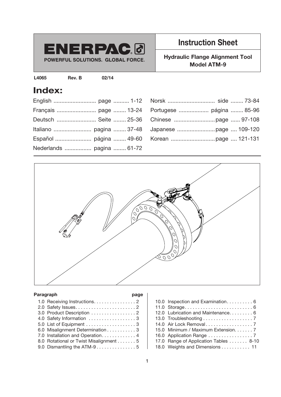 Enerpac ATM-9 User Manual | 136 pages