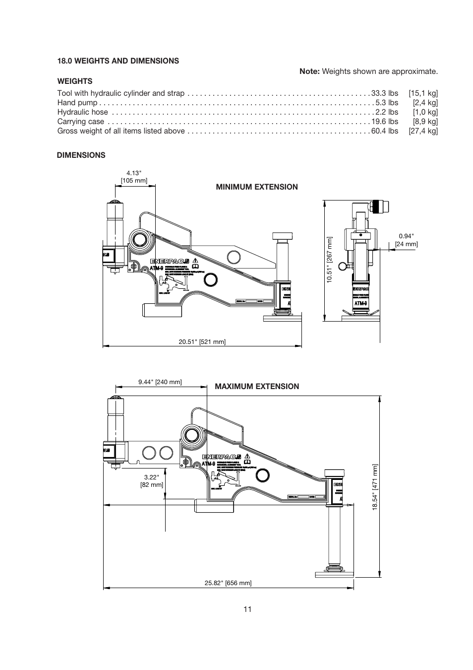 Enerpac ATM-9 User Manual | Page 11 / 136