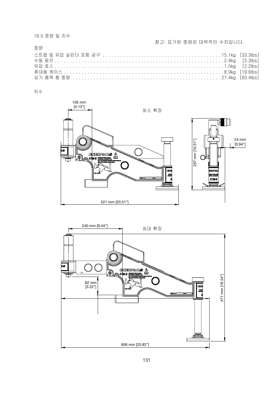 Enerpac ATM-9 User Manual | Page 131 / 136