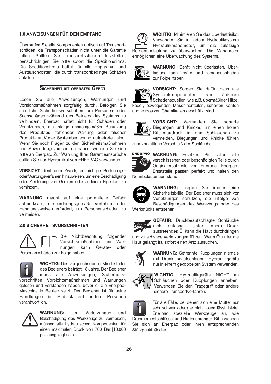 Enerpac ATM-9 User Manual | Page 26 / 136