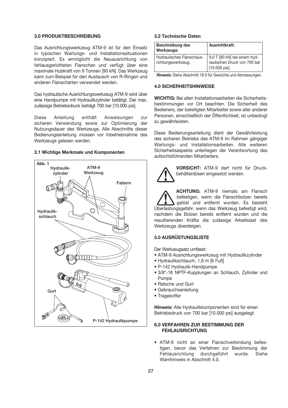Enerpac ATM-9 User Manual | Page 27 / 136