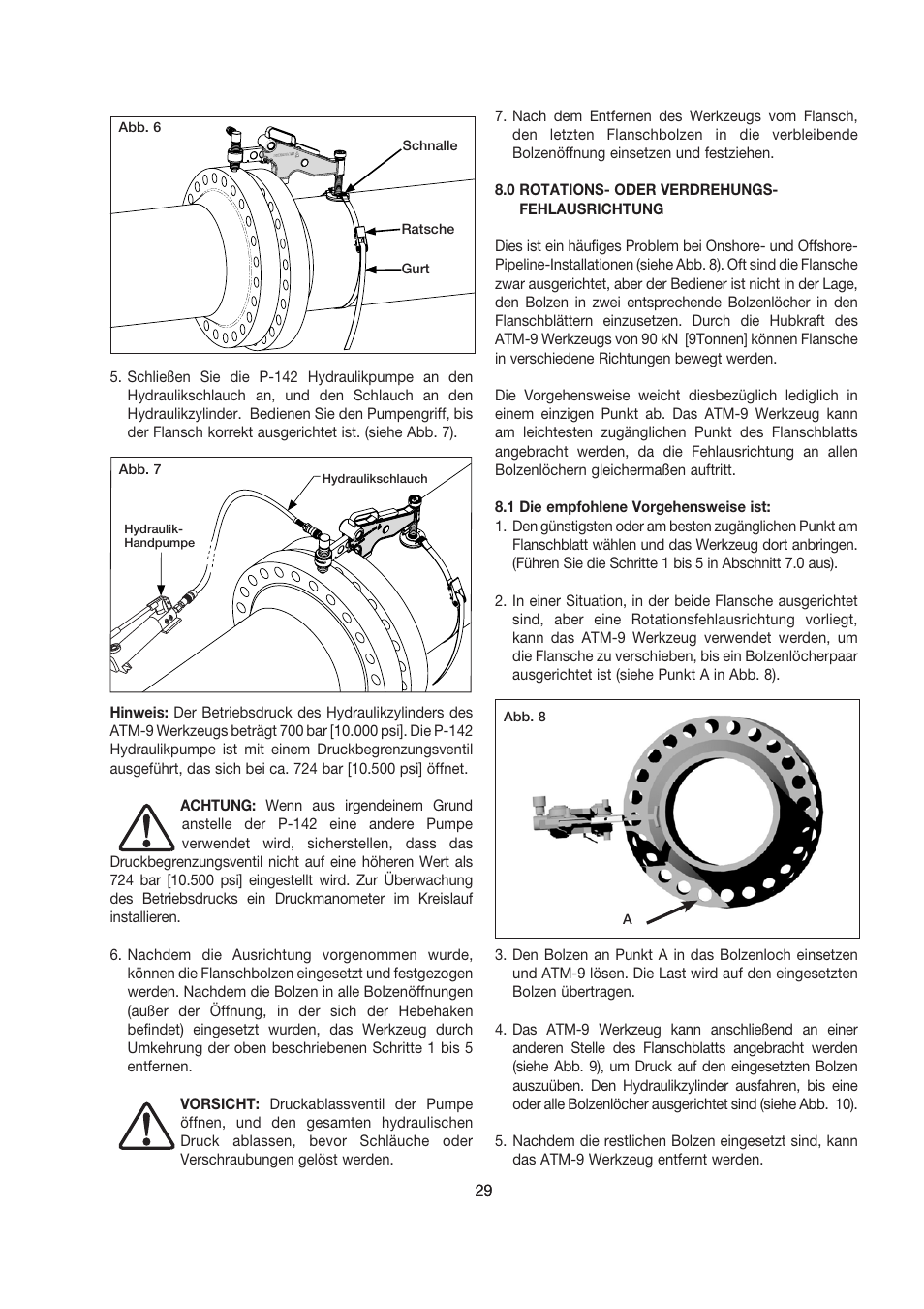 Enerpac ATM-9 User Manual | Page 29 / 136