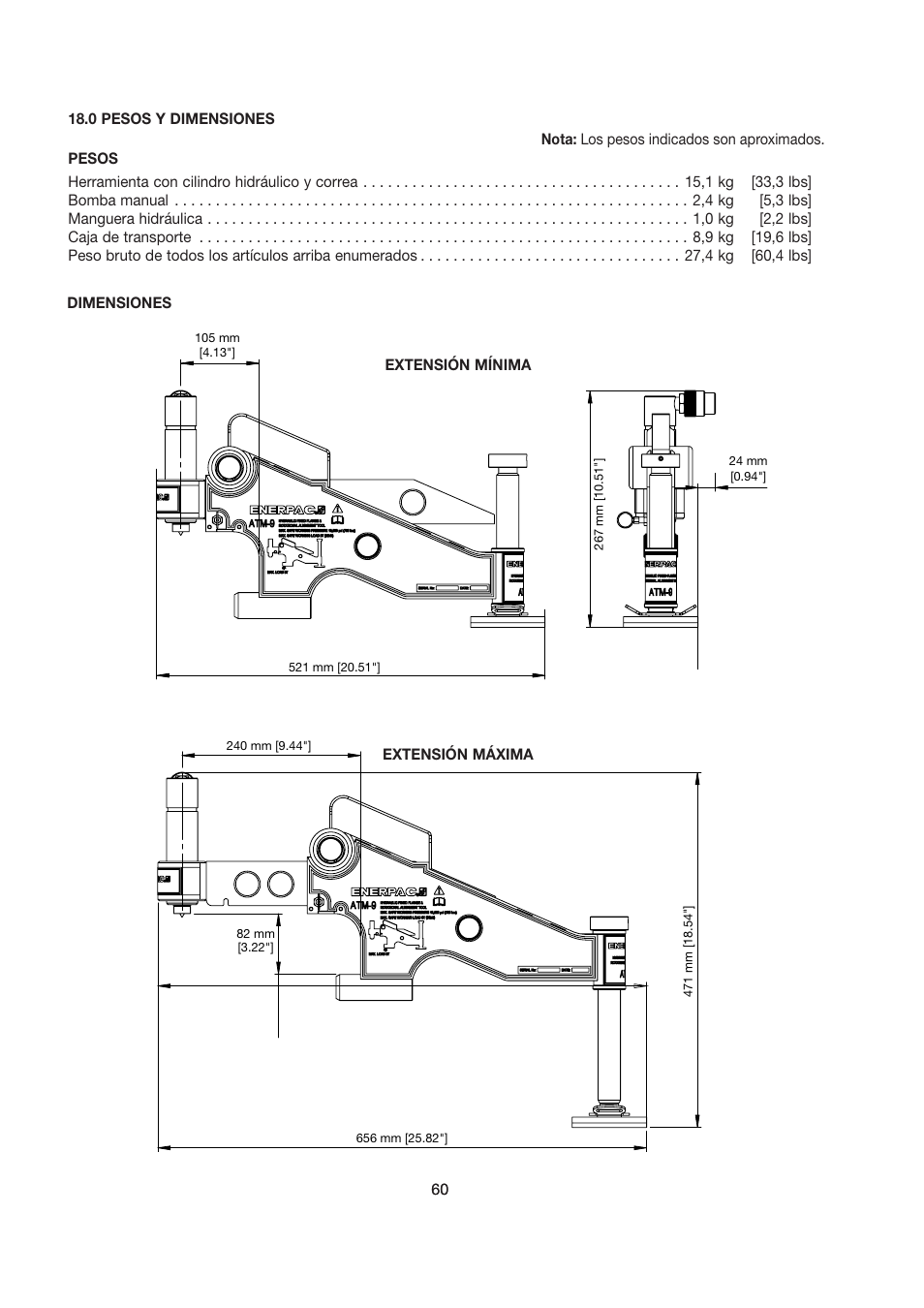 Enerpac ATM-9 User Manual | Page 60 / 136