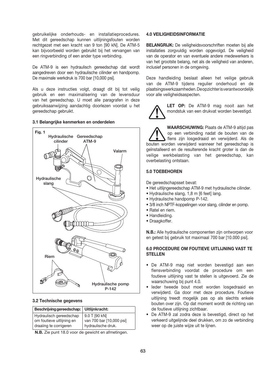Enerpac ATM-9 User Manual | Page 63 / 136
