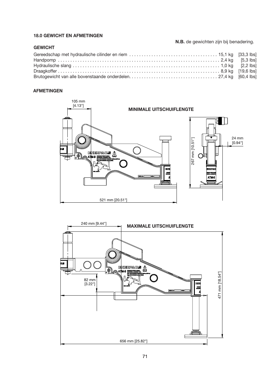 Enerpac ATM-9 User Manual | Page 71 / 136