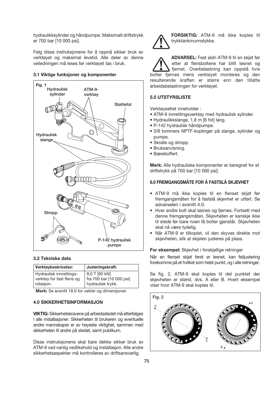 Enerpac ATM-9 User Manual | Page 75 / 136