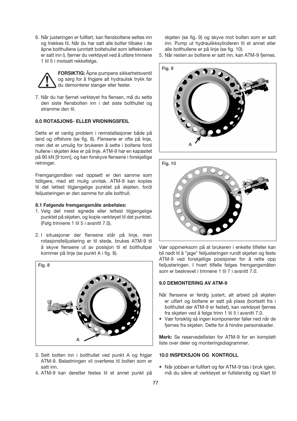 Enerpac ATM-9 User Manual | Page 77 / 136