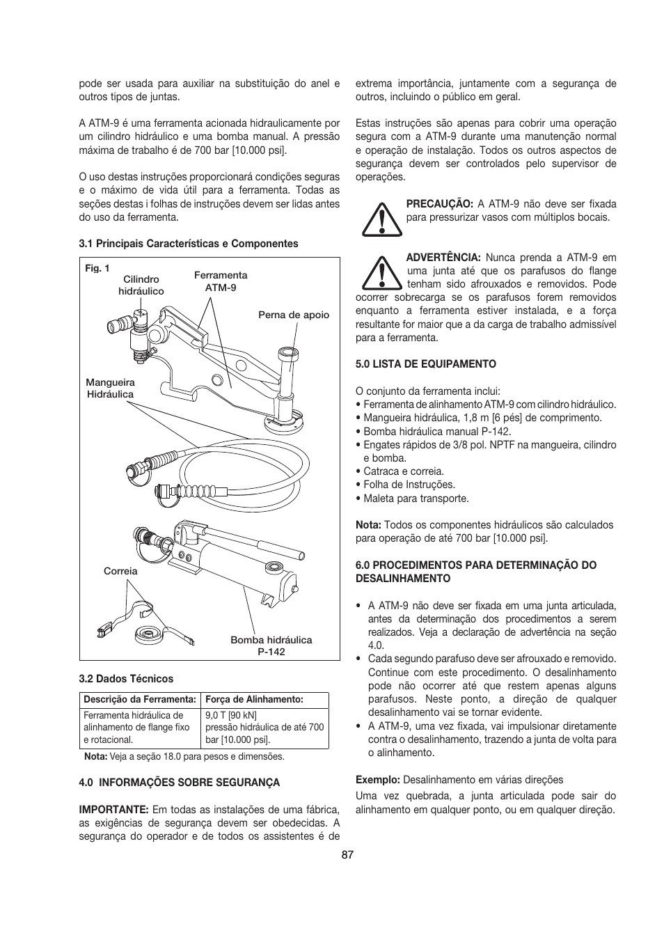 Enerpac ATM-9 User Manual | Page 87 / 136