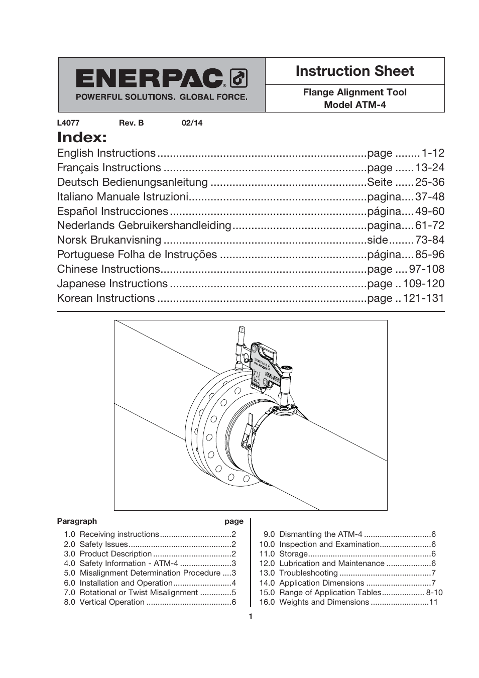 Enerpac ATM-4 User Manual | 136 pages