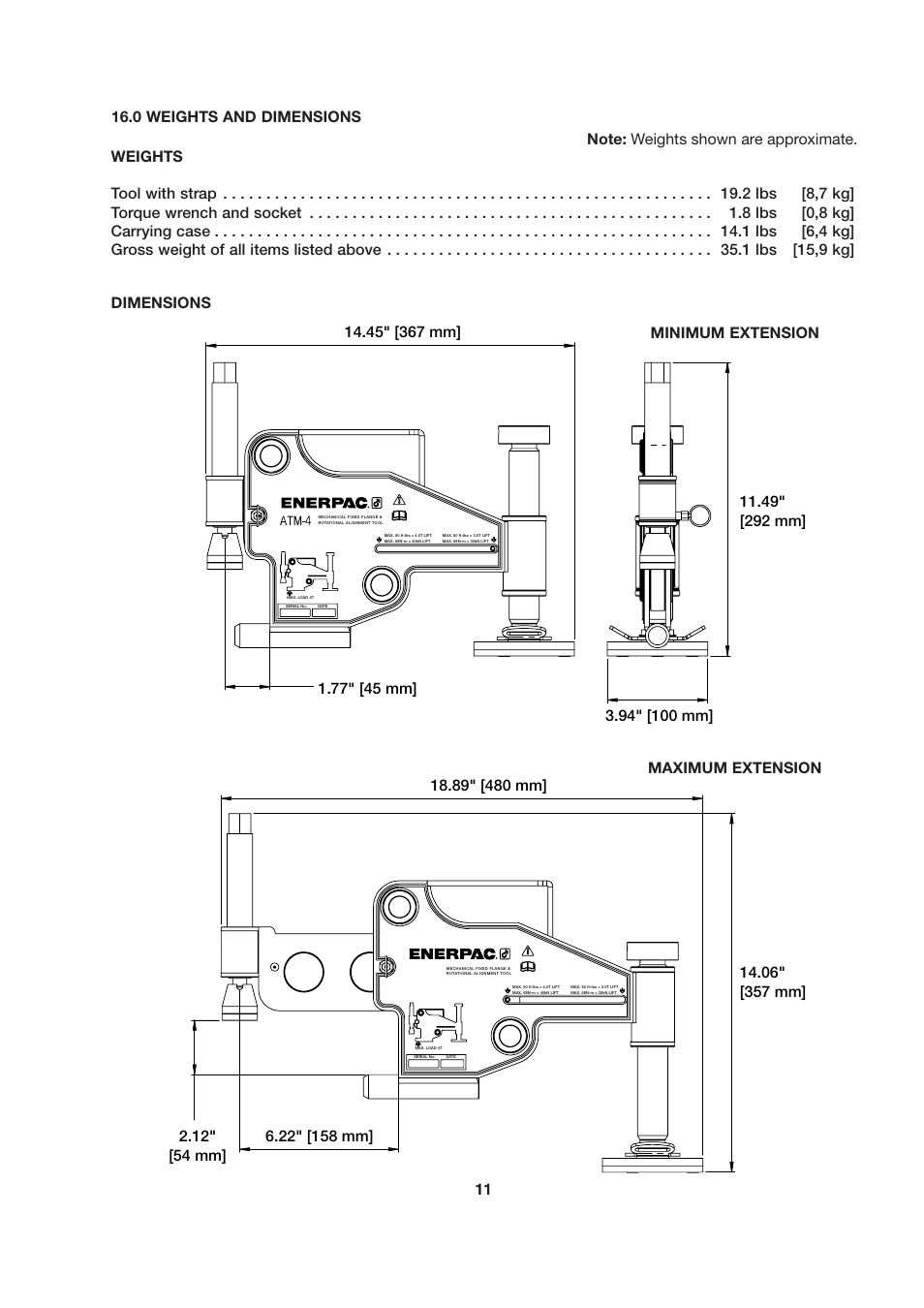 Enerpac ATM-4 User Manual | Page 11 / 136