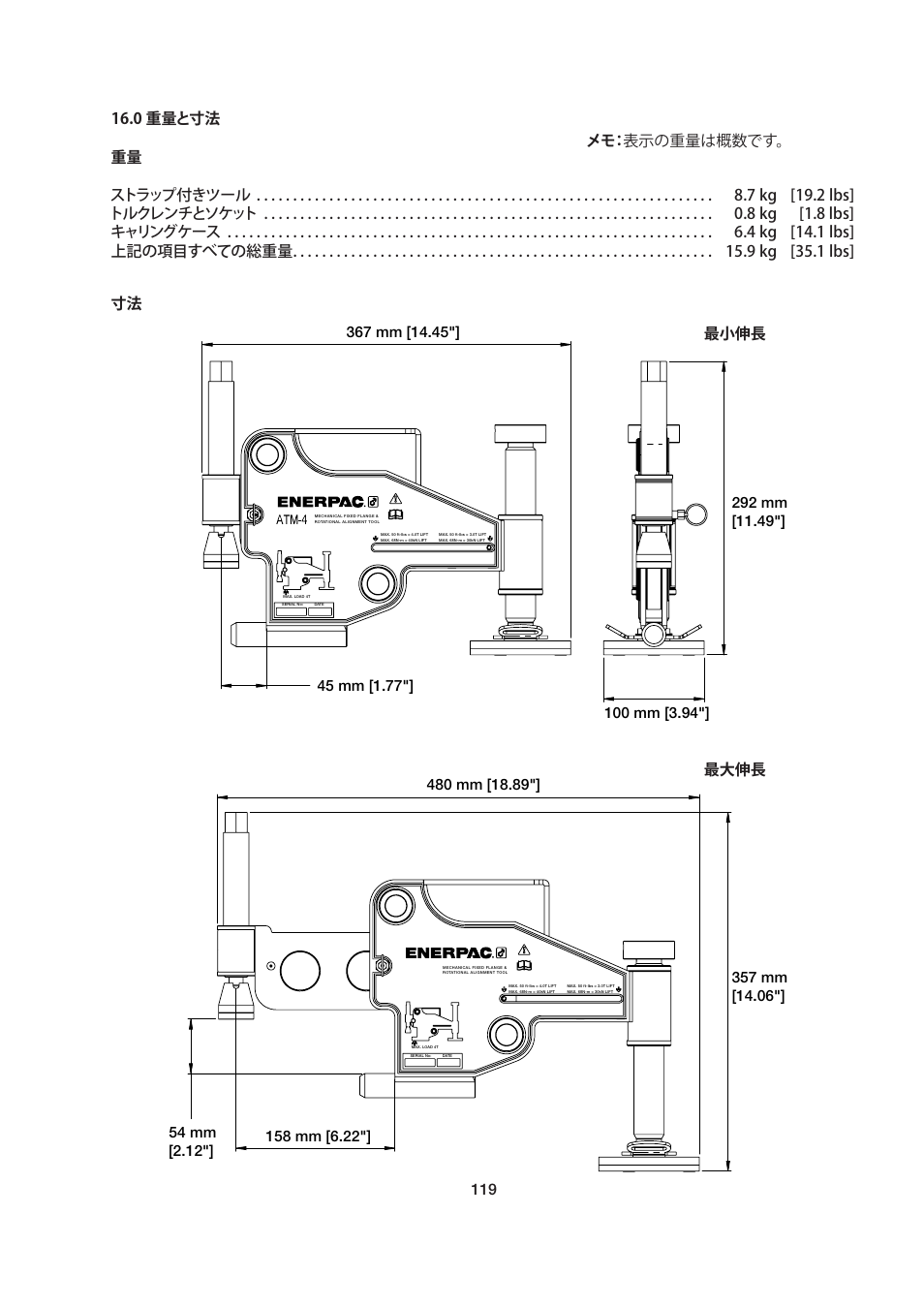 Enerpac ATM-4 User Manual | Page 119 / 136